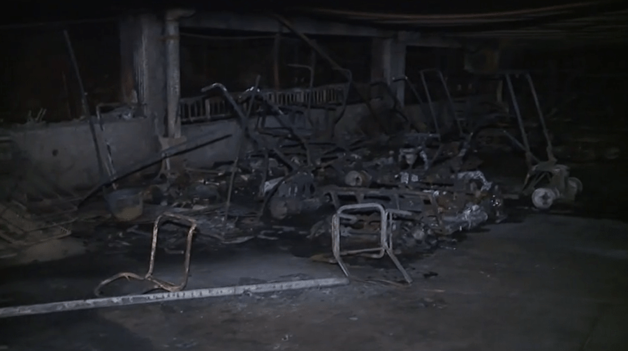 PHOTOS: Golf carts found on fire in Kailua