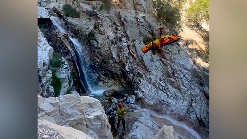 Hiker found screaming after 25-foot fall from California waterfall