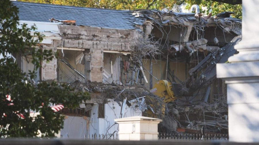 Treasury clamps down on sharing images of White House demolition