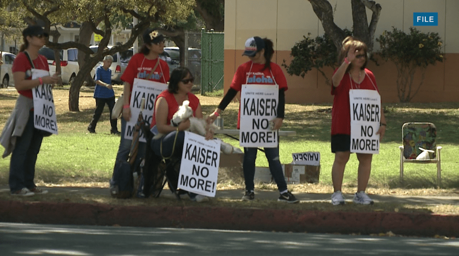 Kaiser Permanente strike begins across Hawaiian islands
