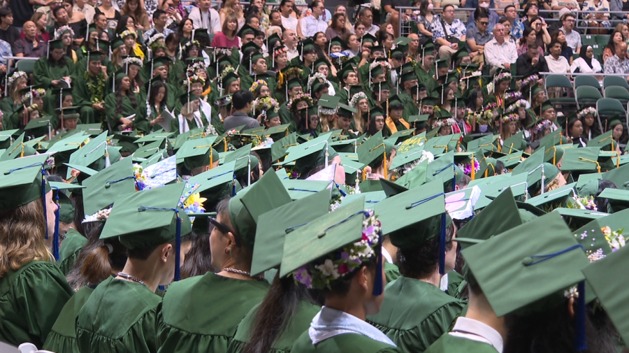 Graduates cross the stage as UH marks fall commencement